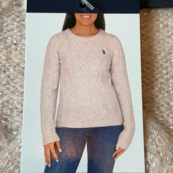 U.S. Polo Assn.Crew Neck Sweater XXL pink/silver - Picture 3 of 15